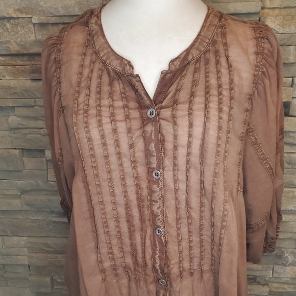 Free People Something Sweet Cotton Tunic Top - Picture 2 of 7